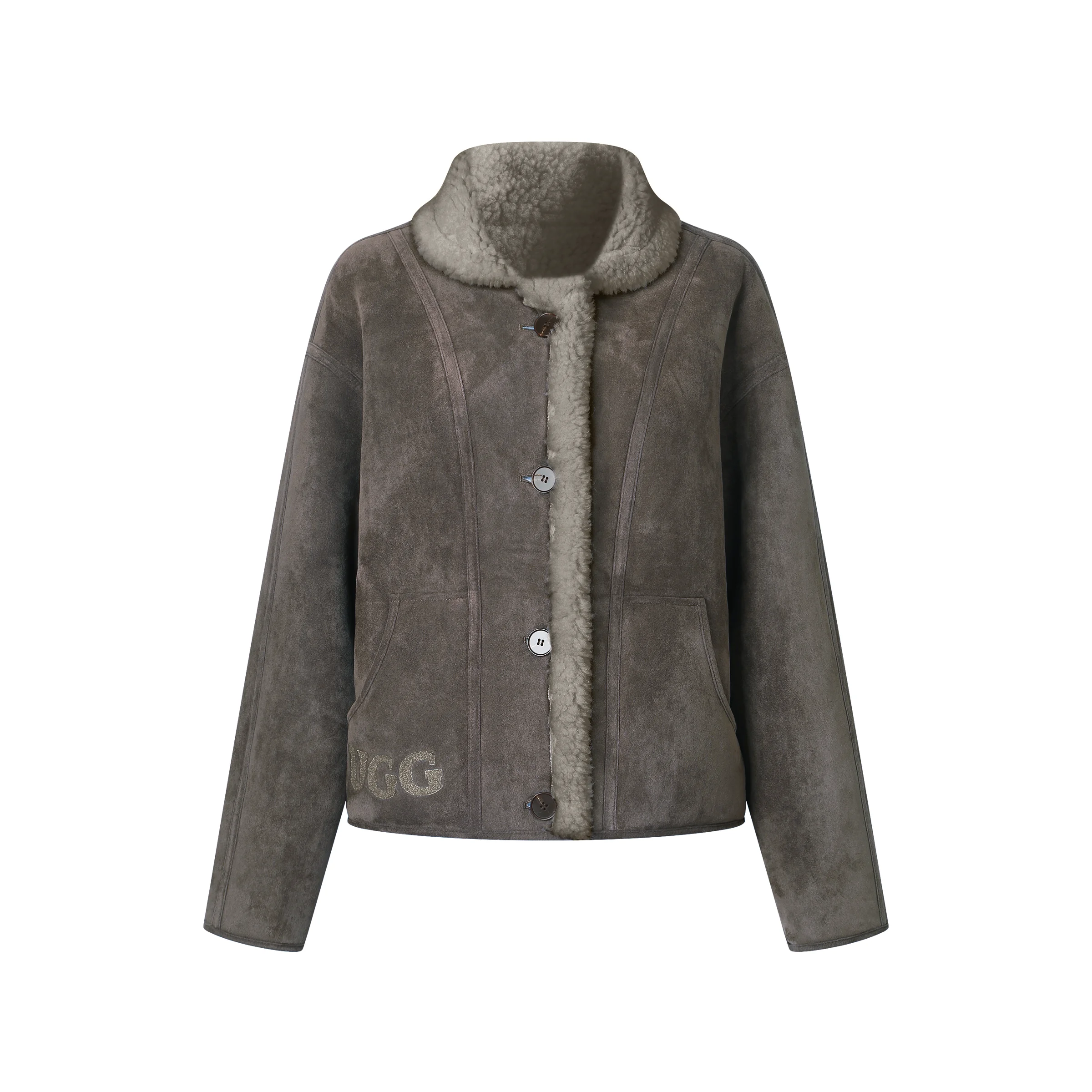 Button Women's UGG Shearluxe Coat product detail image