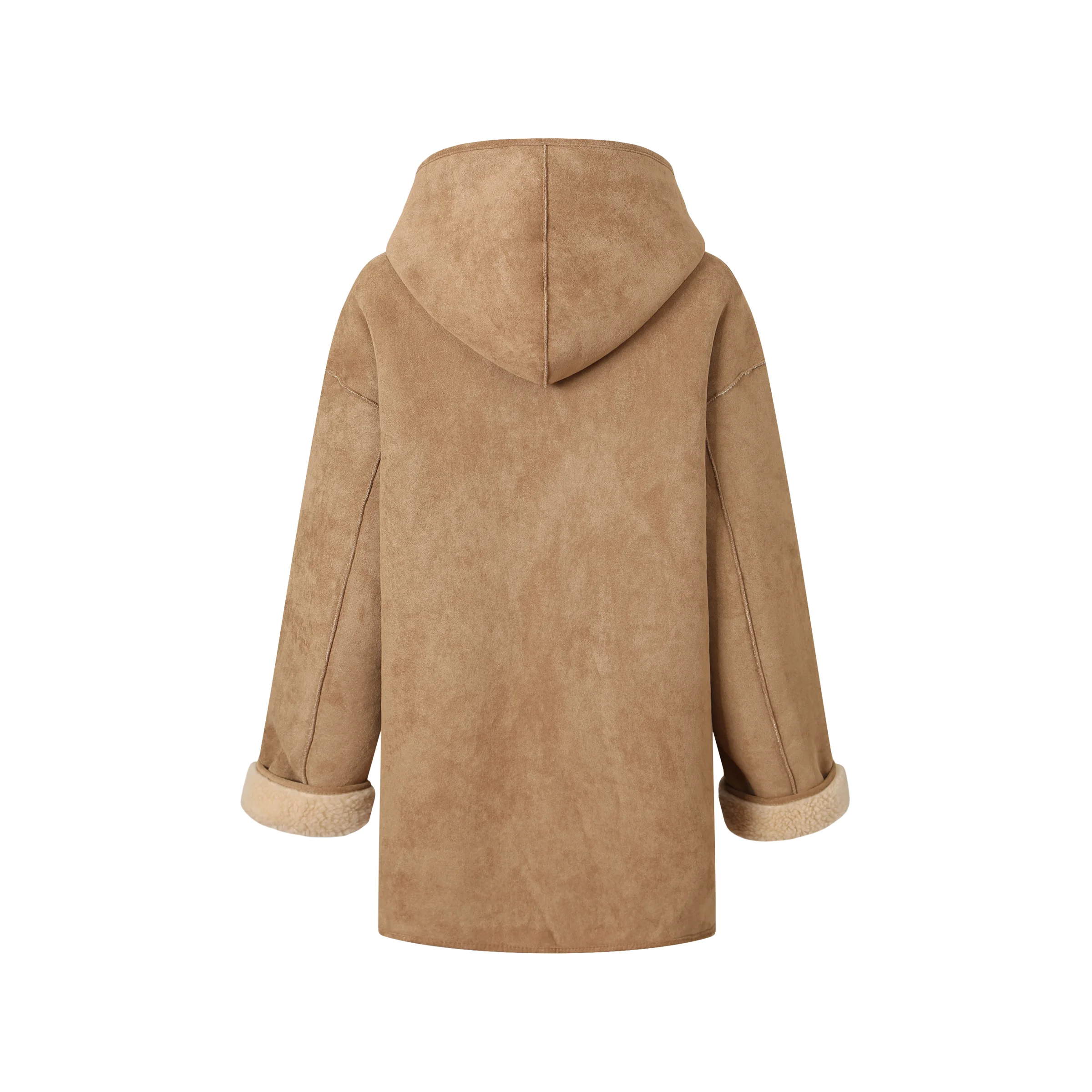 Willow Women's Hooded UGG Shearling Coat product detail image